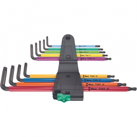 Set chei imbus TORX, 9 buc, 967/9 TX XL Multicolour, Wera 05024480001 [2]