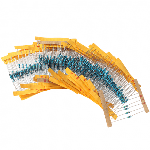 Set rezistori, 20 de valori, 400 bucati, 10Ω-10MΩ, 1/4W
