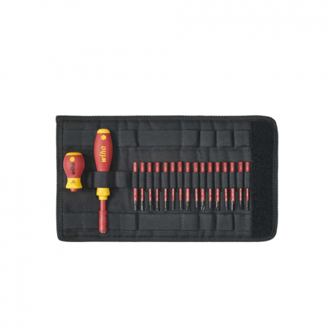 Surubelnite Electrician 1000V - Set surubelnita VDE cu biti slimVario® pentru electricieni Wiha 41231