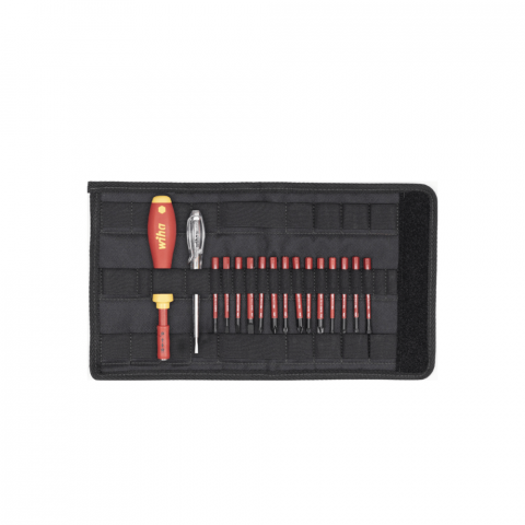 Surubelnite Electrician 1000V - Set surubelnita VDE cu suport pentru biti SoftFinish® slimVario Wiha 36068