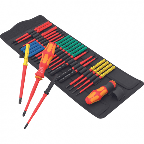 Surubelnite Electrician 1000V - Set surubelnite Kraftform Kompakt VDE, 26 piese, Wera 05006617001