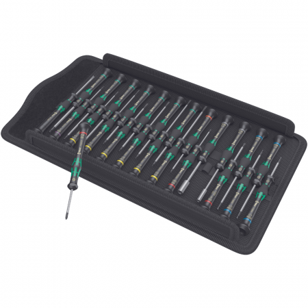 Surubelnite de Precizie - Set surubelnite Wera pentru electronisti, 25 buc, Kraftform Micro Big Pack 05134000001