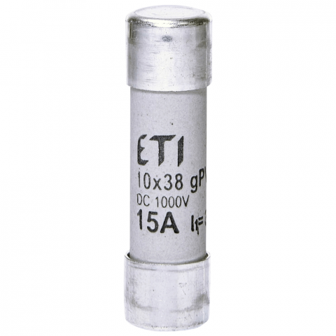 Sigurante Fuzibile - Siguranta panouri fotovoltaice CH10x38 gPV 15A/1000V DC ETI 002625080