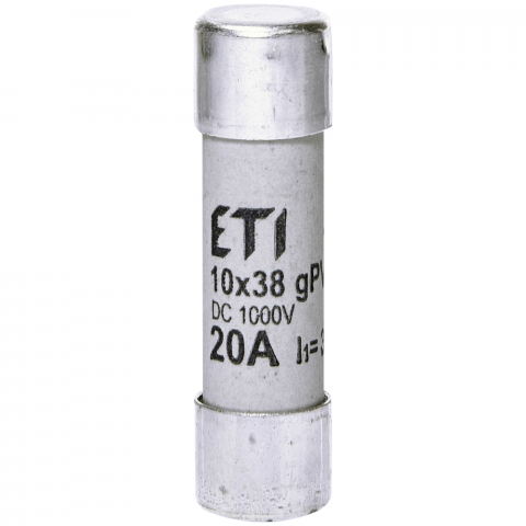Sigurante Fuzibile - Siguranta panouri fotovoltaice CH10x38 gPV 20A/1000V DC ETI 002625085
