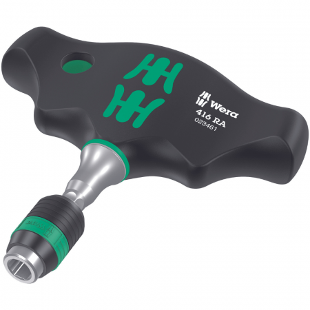 Surubelnita cu maner tip T, adaptor si clichet, 416 RA, Wera 05023461001 [1]