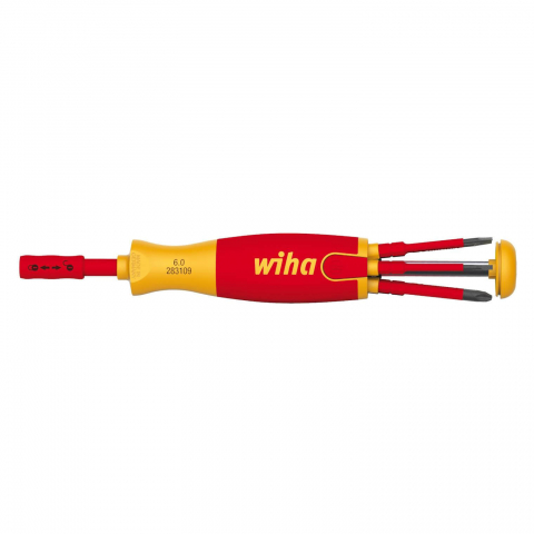 Surubelnita VDE cu magazie de 6 biti LiftUp pentru electricieni Wiha 38611 [0]