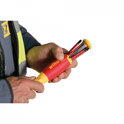 Surubelnita VDE cu magazie de 6 biti LiftUp pentru electricieni Wiha 41234 [2]