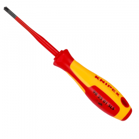 Surubelnite Electrician 1000V - Surubelnita VDE slim PlusMinus, profil Pozidriv PZ1, 187mm, Knipex 98 25 01 SLS