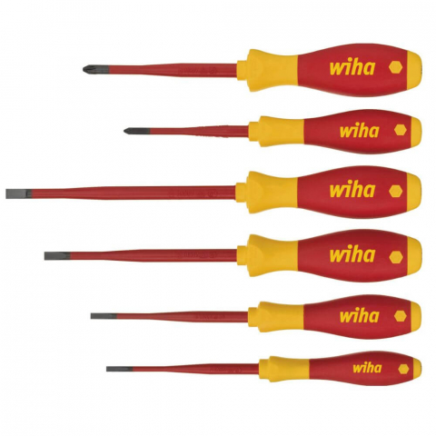 Surubelnite Electrician 1000V - Set Surubelnite VDE cu profil Phillips SoftFinish® slimFix pentru electricieni Wiha 35389