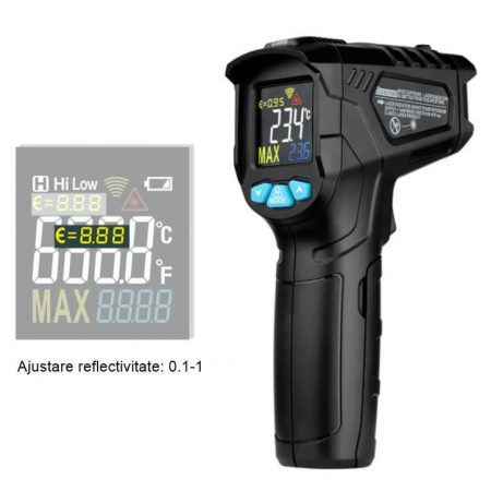 Termometru digital Mestek IR01C -50 +550°C [4]