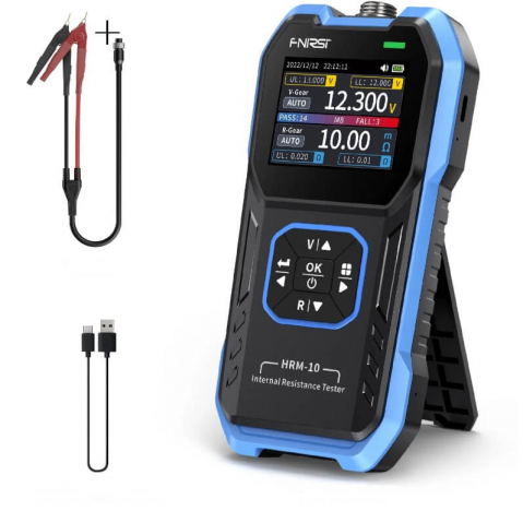 Tester baterii si acumulatori, 0-100V, 0.1mΩ – 200Ω FNIRSI HRM-10 [1]