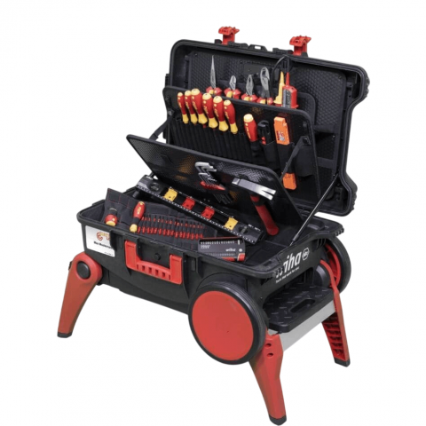 Truse Scule - Trusa de instrumente pentru electricieni XXL 4 Trolley Wiha 45734