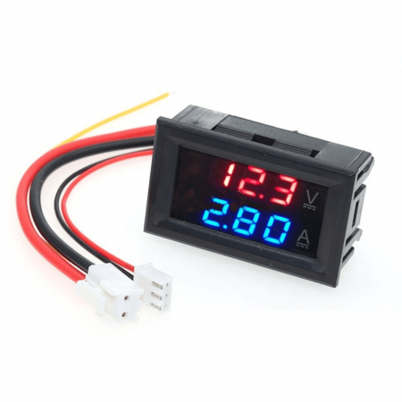 Module Electronice - Voltmetru / Ampermetru, 100V/10A, cu afisare LED