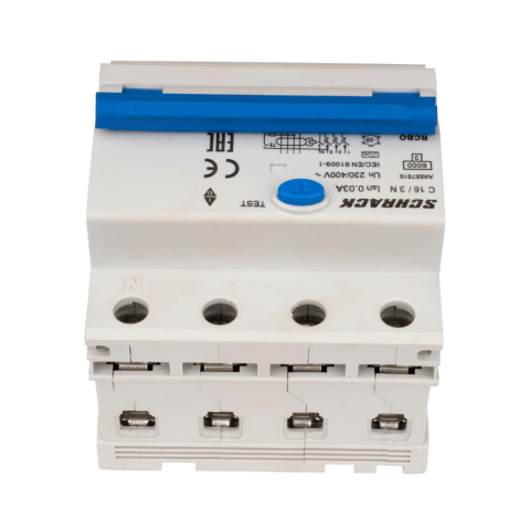 Electrice - Intrerupator automat diferential, 3P+N, AMPARO 6kA, C 16A, 30mA, tip A, SCHRACK AK667816