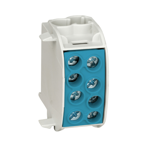 Blocuri de Distributie - Clema derivatie izolata, Cu-Al, 1 pol, 35mmp, albastru, SCHRACK IKA26220-X-3