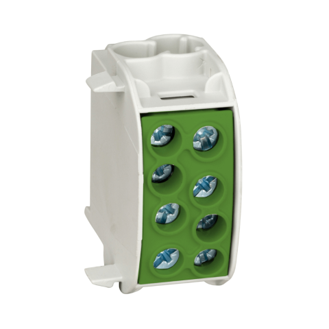 Blocuri de Distributie - Clema derivatie izolata, PE, Cu-Al, 1 pol, 35mmp, galben-verde, SCHRACK IKA26230-X-3