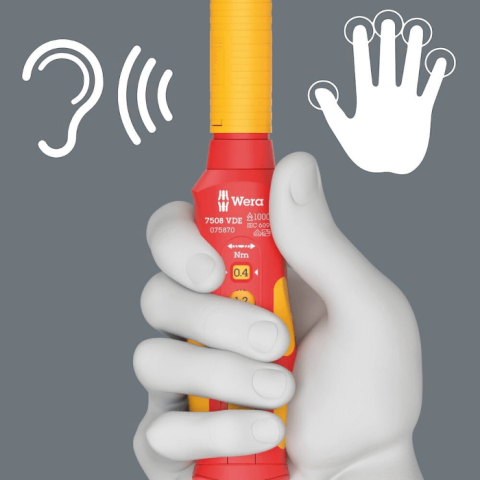 Surubelnita dinamometrica VDE 7508 Kraftform Safe-Torque Speed, 0.4–2.0 Nm, Wera 05075870001 [4]