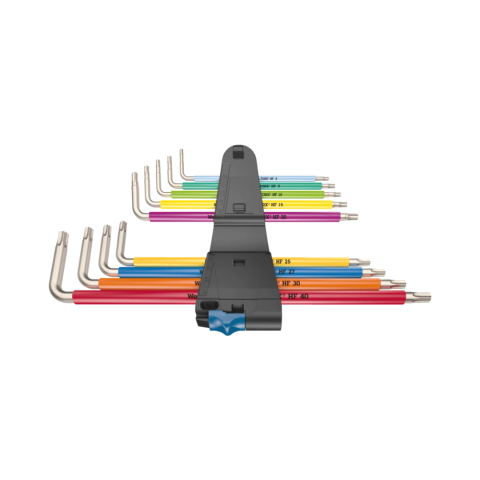Set chei TORX in L, 3967/9 TX SXL, otel inoxidabil, 9 piese, Wera 05022689001 [1]