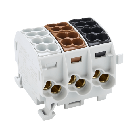 Clema derivatie izolata, Cu, 3 poli, 25mmp, SCHRACK IK026183-X-4 [1]