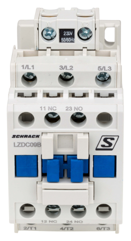 Contactor 3P, 230VAC, 9A, 4kW, 9A, 1ND+1NI, SCHRACK LZDC09B3 [1]