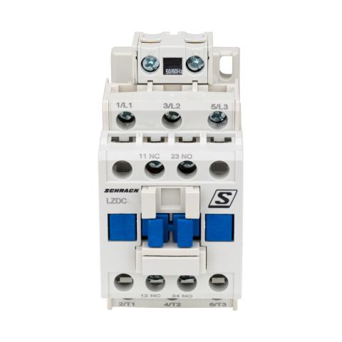 Contactor 3P, 230V AC, 12A, 1ND+1NI, 5.5kW, SCHRACK LZDC12B3 [2]