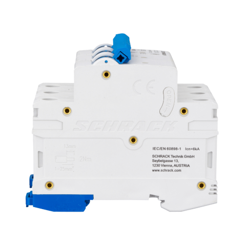 Intrerupator automat modular (MCB) AMPARO, 6kA, C 20A, 3 poli, SCHRACK AM617320 [1]