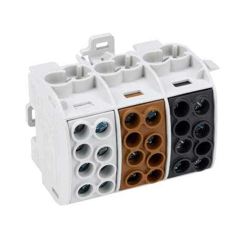 Blocuri de Distributie - Clema derivatie izolata, Cu, 3 poli, 35mmp, SCHRACK IK026283-X-4