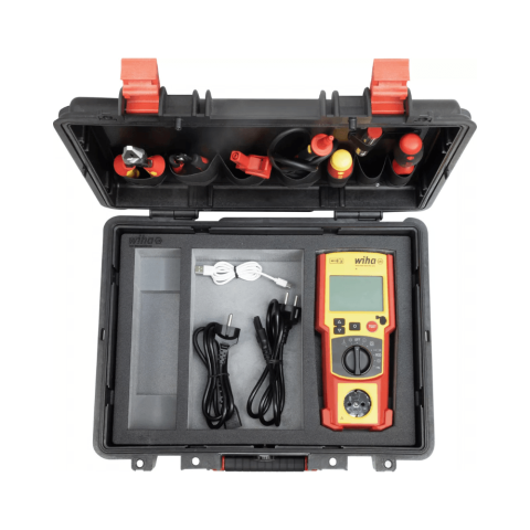 Multimetre Digitale - Set tester automat siguranta unelte electrice multifunctional, Kit complet, Wiha PAT ONE 47220