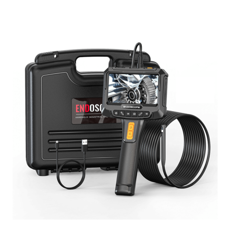 Camere Endoscopice - Endoscop industrial G10 Pro, camera rotativa 360°, ecran 5" IPS, 1080P,  cablu 5m