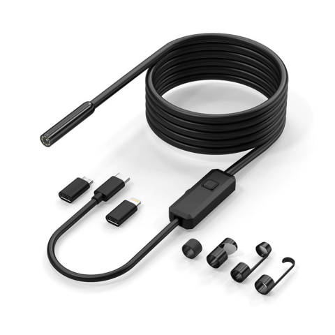 Camera endoscopica industriala HD, sonda 7.9mm, 2MP, compatibila iOS/Android, cablu 5m [1]