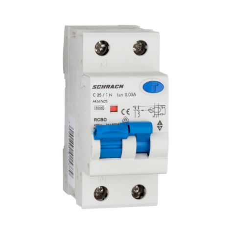 Electrice - Intrerupator automat diferential, 1P+N, 6kA, C 25A, 30mA, tip A, SCHRACK AK667625