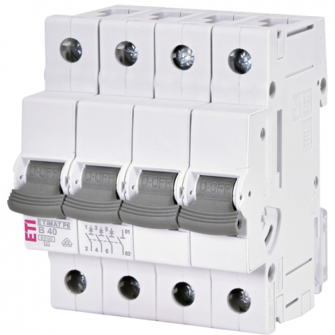 Electrice - Intrerupator de circuit ETIMAT P6 3p+N B40 ETI 001900414