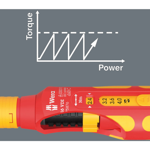Surubelnita dinamometrica VDE 7516 Kraftform Safe-Torque Speed, 2.4 - 4.0 Nm, Wera 05075876001 [3]