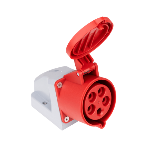 Priza industriala CEE fixa, 5 poli, 32A, 400V, IP44, SCHRACK YY764532 [2]