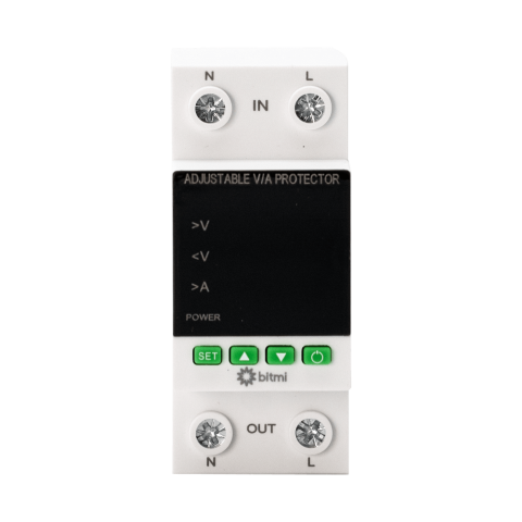 Releu de protectie la tensiune si curent pentru AC/DC 1-63A, Bitmi 11855 [2]