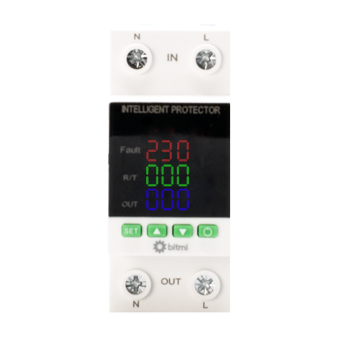 Releu de protectie la tensiune si curent cu reconectare, 220V 63A, Bitmi 11856 [0]