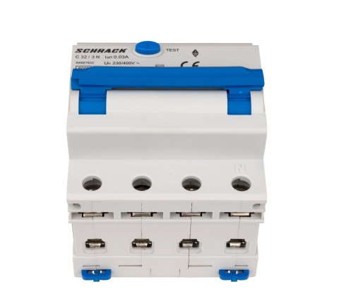 Intrerupator automat diferential 3+N, AMPARO, 6kA, C 32A, 30mA, tip A, SCHRACK AK667832 [2]