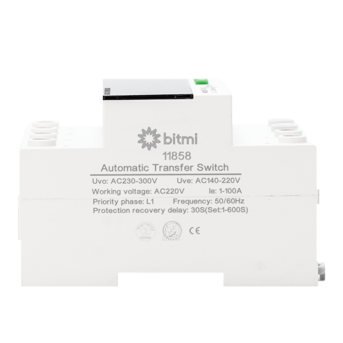 Releu trifazat de protectie la supracurent si tensiune cu comutare de faza, 100A, Bitmi 11858 [1]