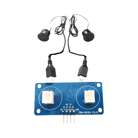 Senzori Electronici - Senzor ultrasonic dual JSN-SR20-Y1 rezistent la apa