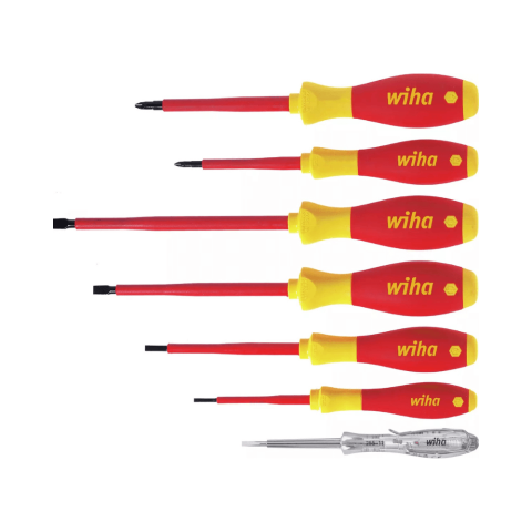 Seturi de Surubelnite - Set surubelnite electrician, 7 piese, VDE 1000V, Wiha SoftFinish Electric 00834