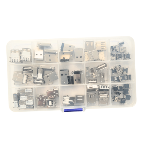 Componente Electronice - Set 82 conectori USB pentru incarcatoare si dispozitive electronice, Bitmi 12323