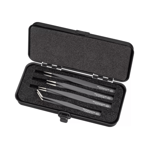 Clesti de Precizie - Set 4 pensete de precizie antistatice, WIHA Professional ESD 32349