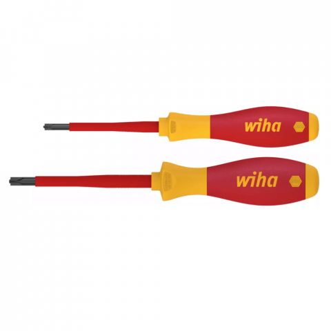 Surubelnite Electrician 1000V - Set surubelnite VDE SoftFinish®, 2 piese SL/PH - Wiha 32281