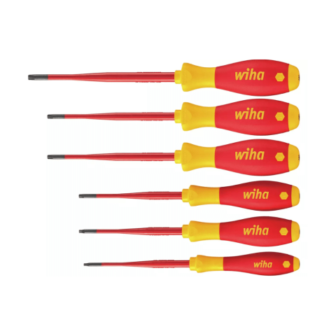 Seturi de Surubelnite - Set surubelnite electrice TORX, 6 piese, VDE 1000V, Wiha SoftFinish Electric SlimFix 41245