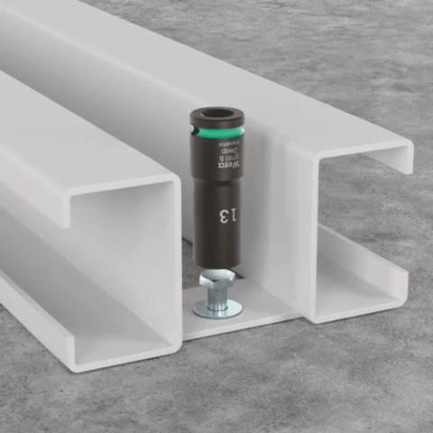 Set de chei tubulare de impact lungi pe sina magnetica, 9660, 3/8, 10 piese, Wera 05005590001 [1]