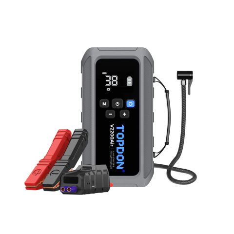 Roboti de Pornire Auto - Starter auto portabil 2 in 1 cu compresor de aer 12000mAh, 2200A, TOPDON V2200Air