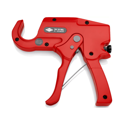 Clesti de Taiat - Unealta pentru taiat tevi din plastic, sistem cu clichet, 185 mm, KNIPEX 94 10 185