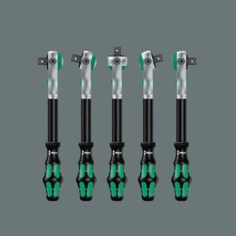 Set chei tubulare cu clichet 8100 SA/SC, 1/4 si 1/2, Zyklop Speed, metric, 43 piese, Wera 05160785001 [5]