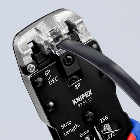 Cleste profesional sertizare mufe retea si telefonie KNIPEX 97 51 12 [3]