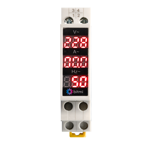 Contoare si Relee Electrice - Voltmetru digital monofazic 80V-500V AC, Bitmi 11860